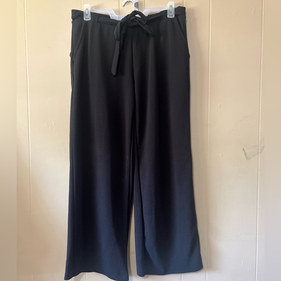 Wide leg full length paper bag elastic stretchy pants by Harmony and Havoc. - Picture 1 of 4